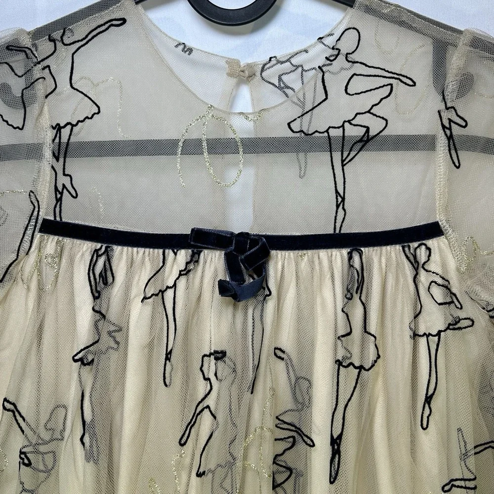 Girls Abel & Lula Size 8 Dress Golden‎ Wheat Ballerina Tulle Dance Ballet